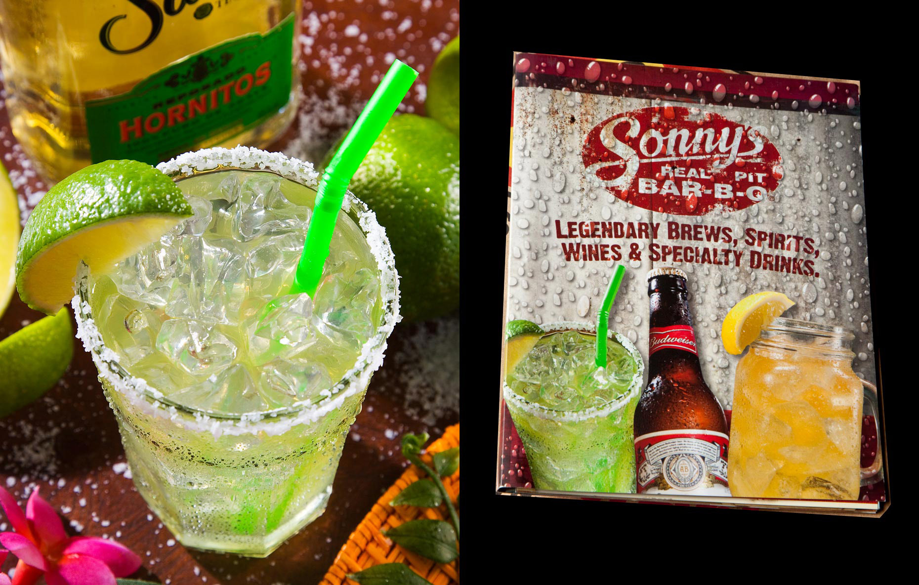 Beverage Photography | Sonnys Drink Menu