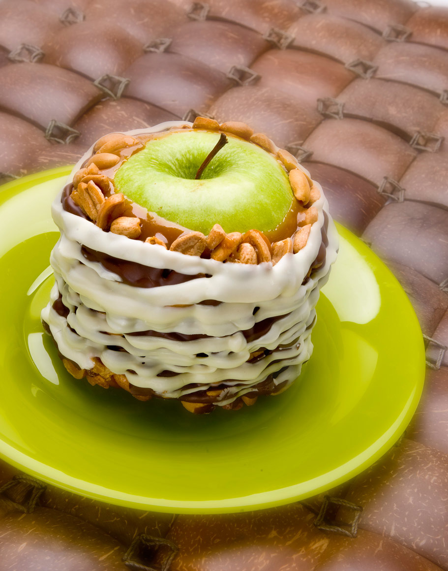 Dessert Photography | Green Apple with frosting