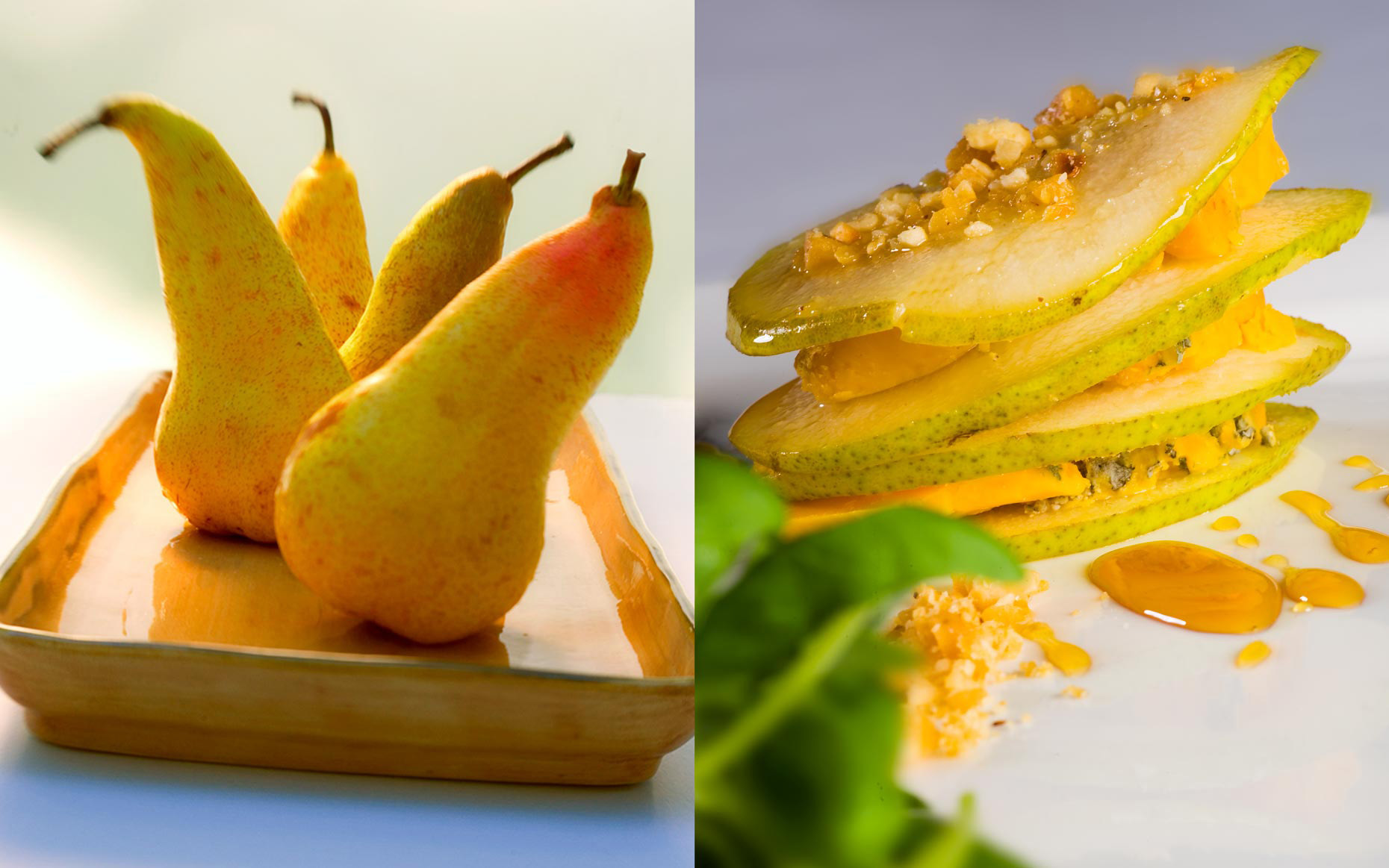Dessert Photography | Photo of Golden Pears | Dessert Photographer