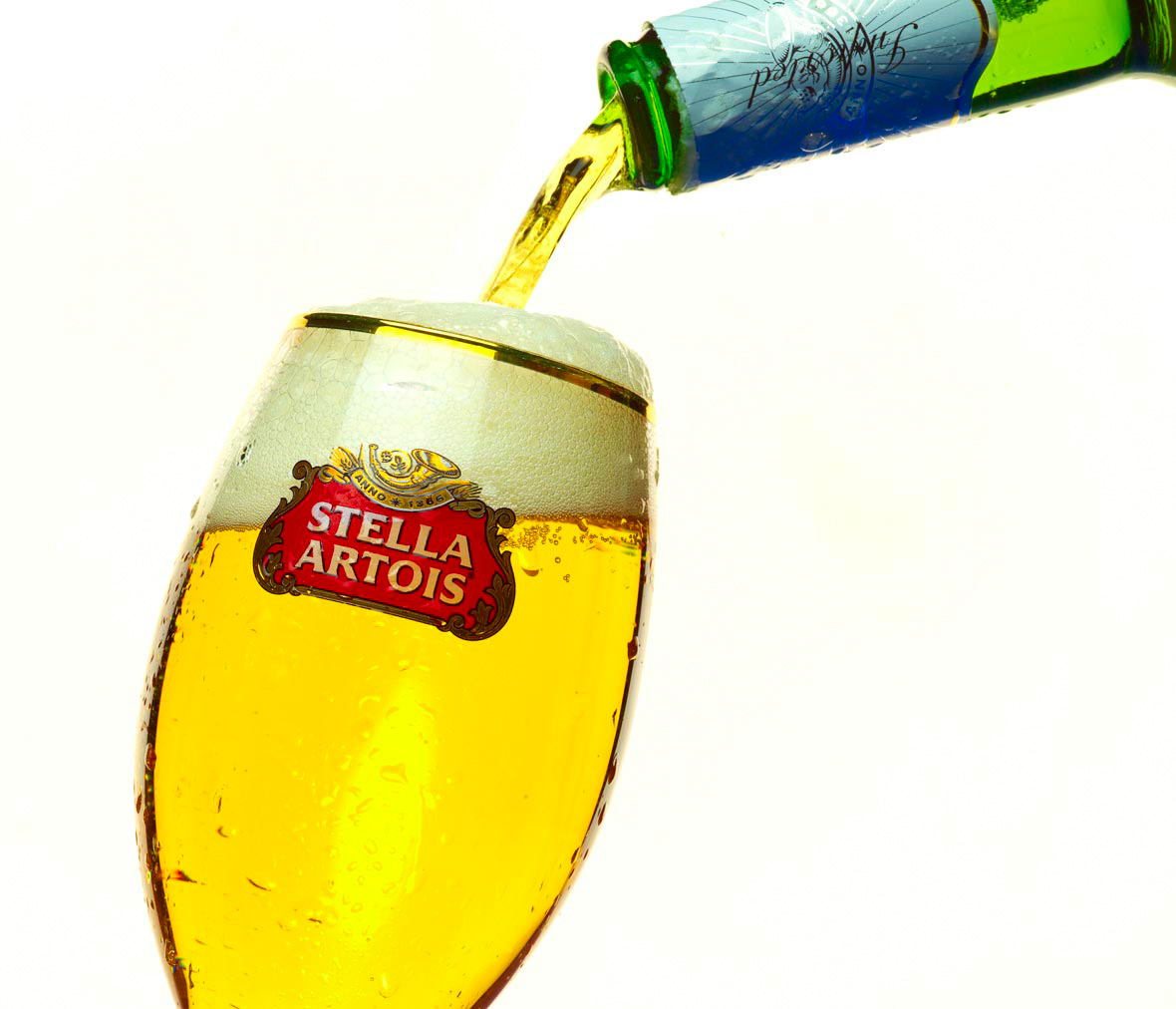 Beverage Photography | Stella Artois Beer Pour 