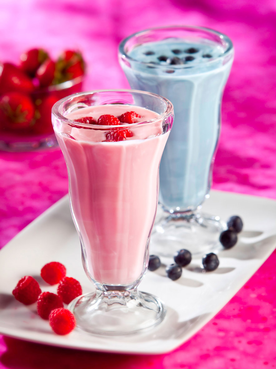  Beverage & Food Photography | Rasberry & Blueberry Shake