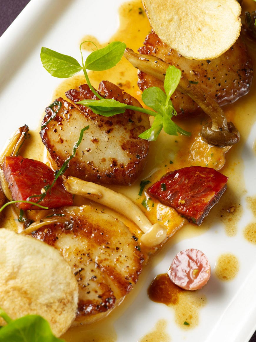 Scallops & Sausage | Food Photography