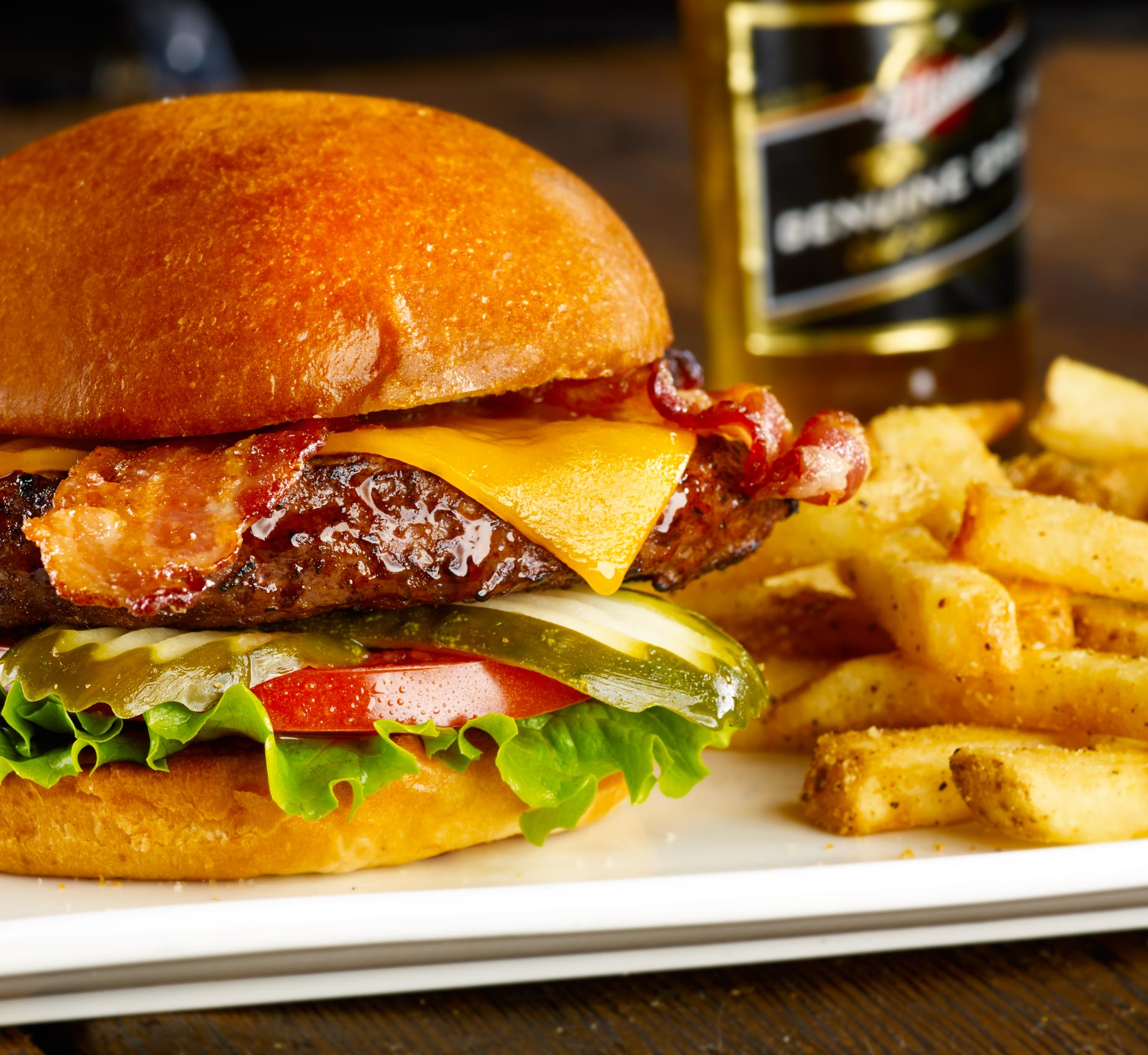 Food and Beverage Photography | Cheese Burger Millers Ale House