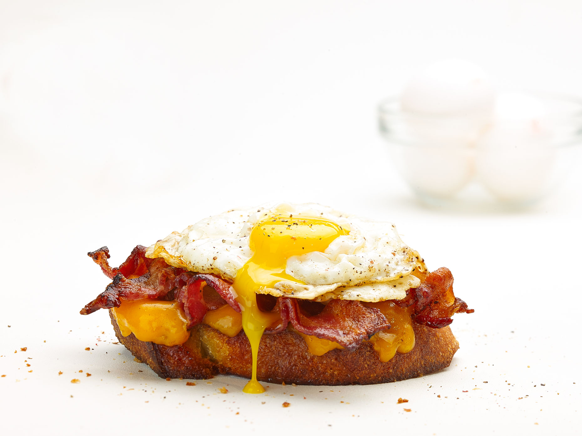 Food Photography | Egg Open Face Sandwich