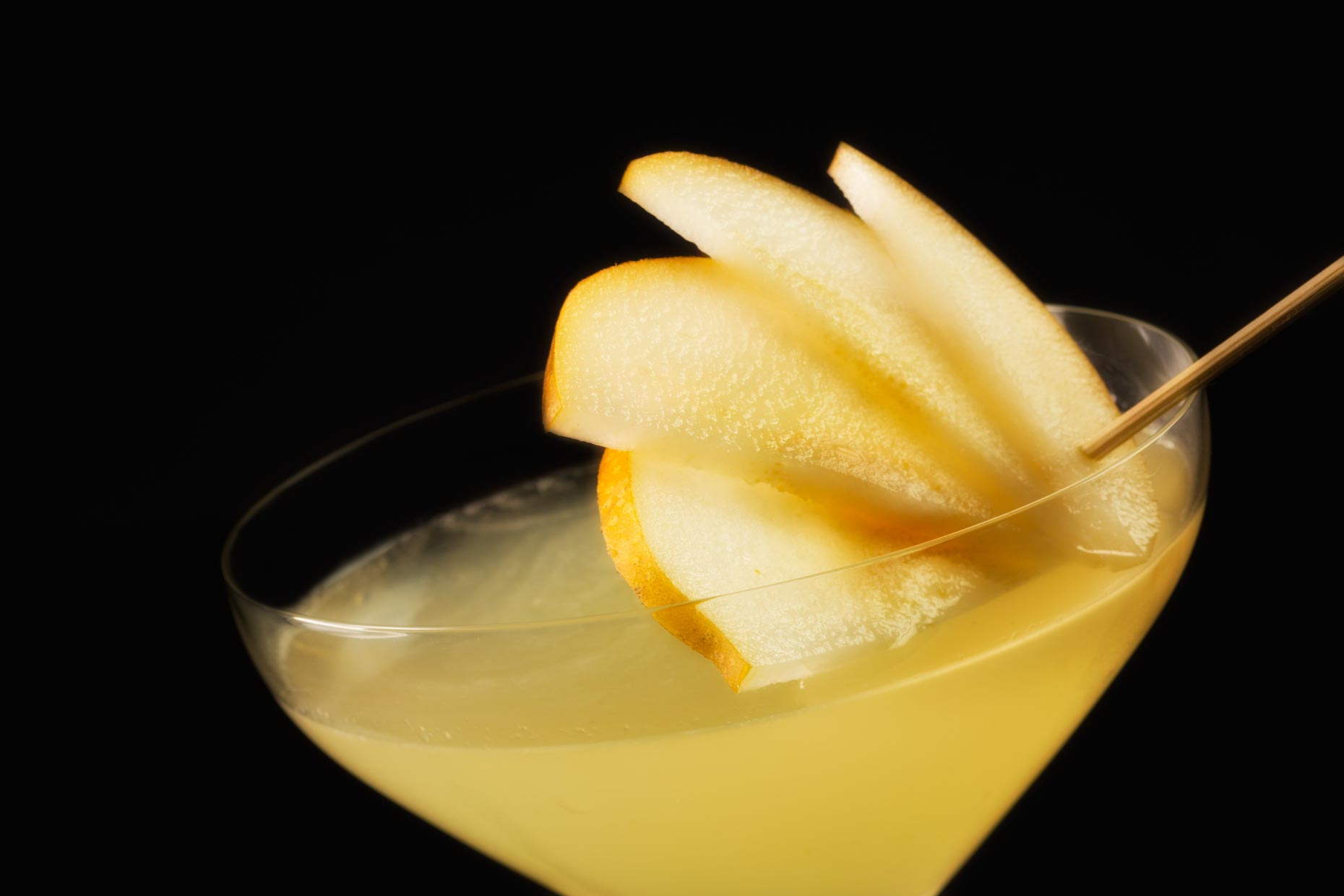 Beverage Photography | Pear Martini Cocktail