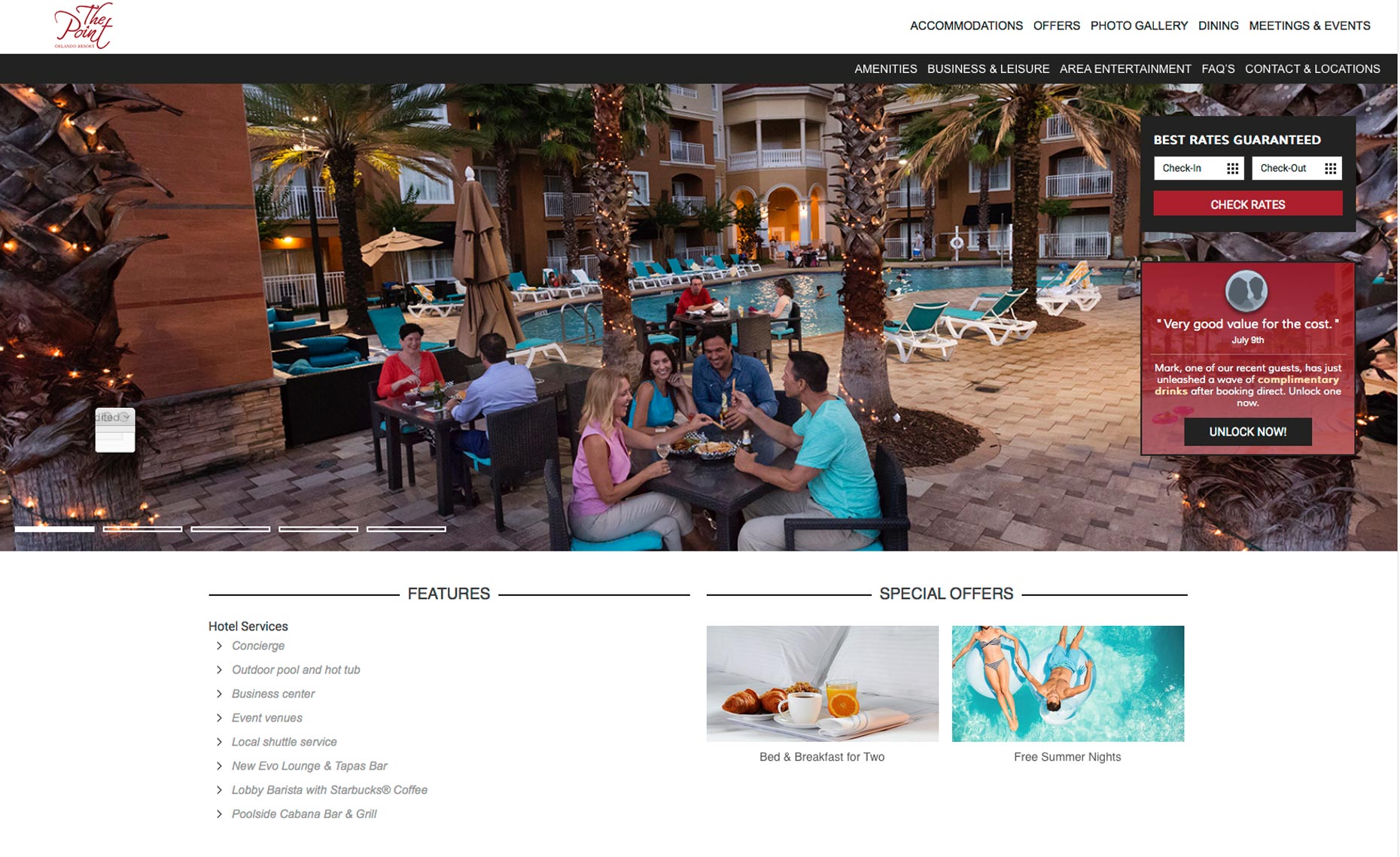 Hotel Photography | Point Orlando Hotel